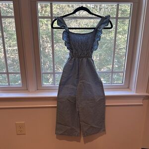 btween Blue Ruffled Kids romper